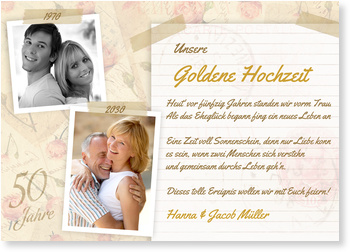 Einladungskarten Zur Goldenen Hochzeit