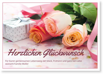 Glückwunschkarten Hochzeit Schneller & kostenloser Versand