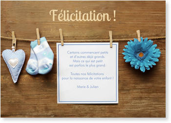 Texte De Felicitation Pour Naissance D Un Garcon